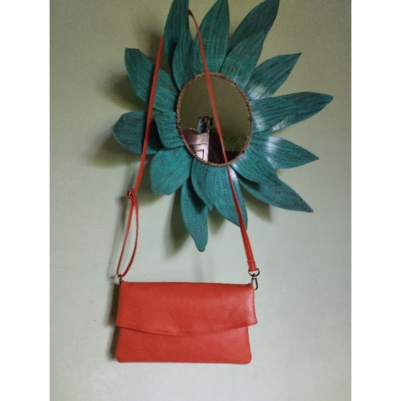 Sling bag kulit asli/Tas selempang kulit second