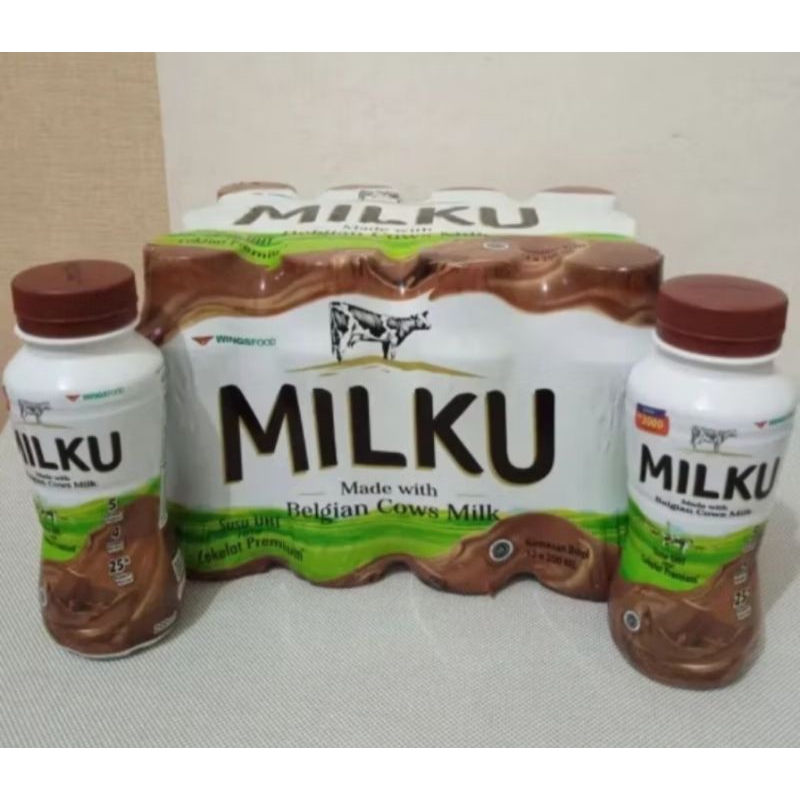 

Per Slop isi 12 botol - Milku susu uht premium rasa coklat 200ml