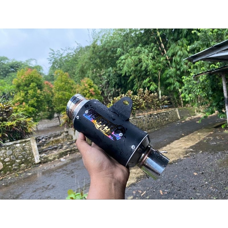 Knalpot Jupiter Z Z1 Vega R ZR Supra Fit X 100 110 125 Fullset Original HRX Gp Pro Black Pendek Blad