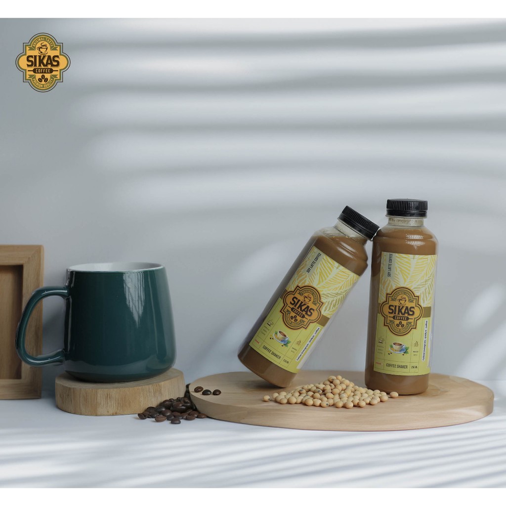 

Soy Latte Sikas Coffee Botol Shaker 1 Liter Kopi Instan Tinggal Seduh dan di Shaker