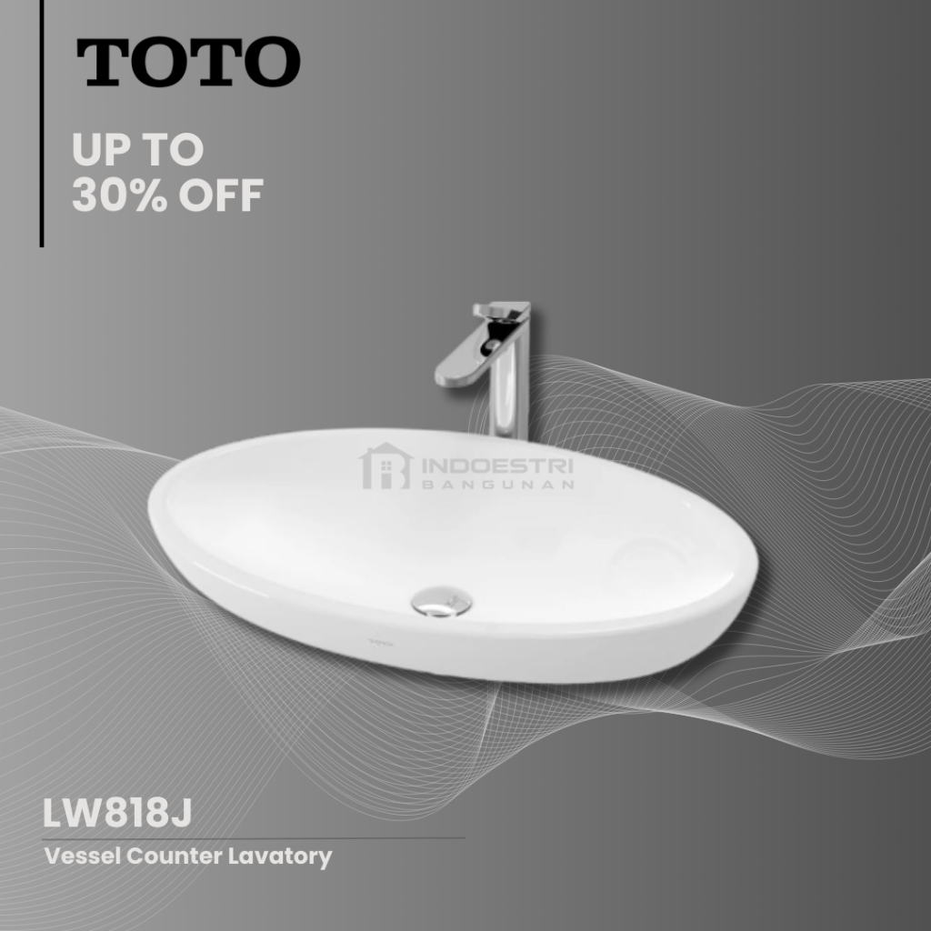 Wastafel TOTO LW 818 J / Wastafel Meja TOTO (Body Only)