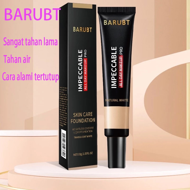 BARUBT Concealer Foundation Cair Tahan Air Cair Concealer Alami Matte/Lightening Matte Foundation
