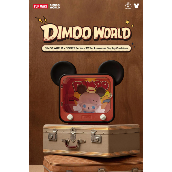 POP MART DIMOO WORLD × DISNEY Series - TV Set Luminous Display Container