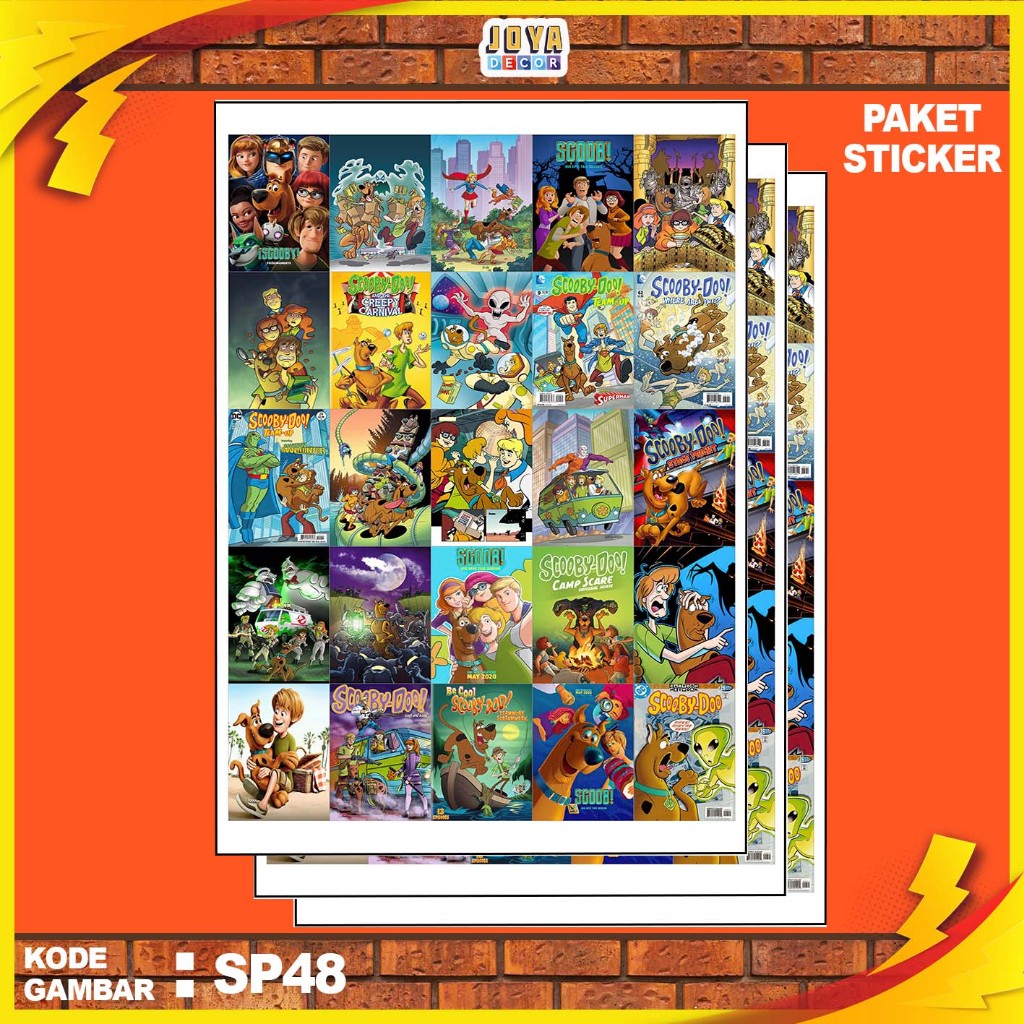 

GAMBAR STICKER SCOOBE DOO / STIKER SCOOBE DOO / PAKET STIKER SCOOBY DOO PER 25 PCS / KODESP48