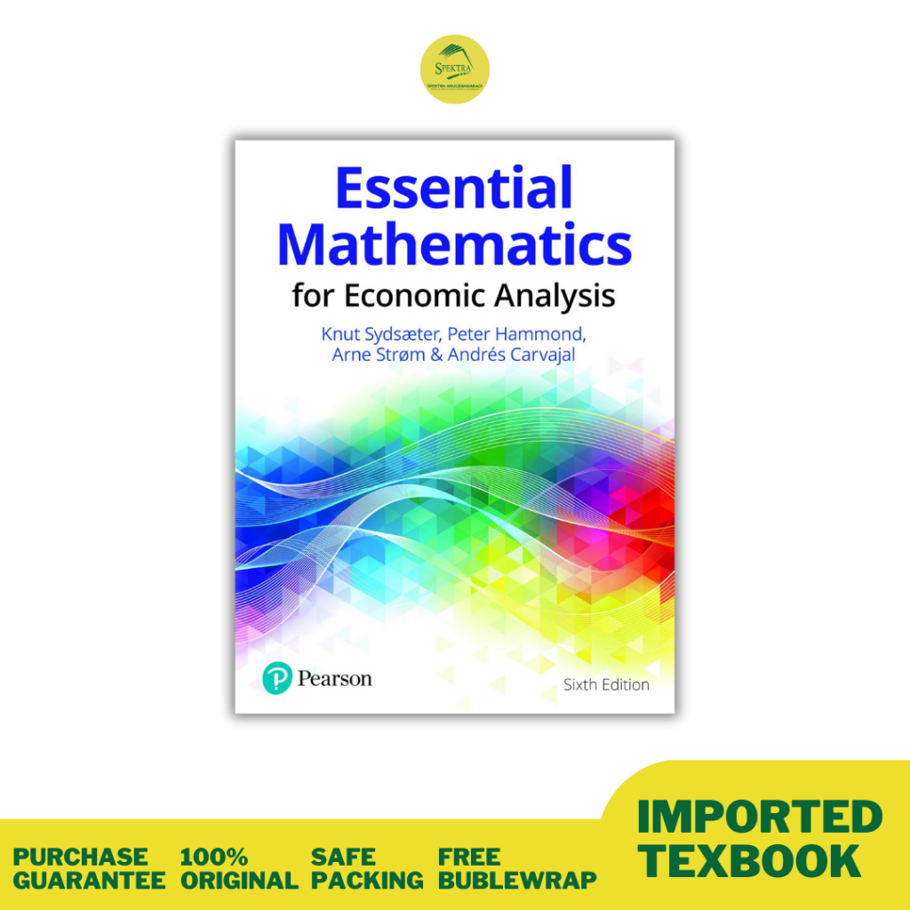 Buku Essential Mathematics for Economic Analysis 6th Edition 9781292359281