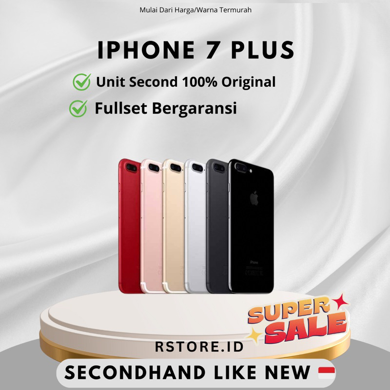 IPHONE 7 PLUS 32GB/128GB/256GB FULLSET EX GARANSI INTERNASIONAL