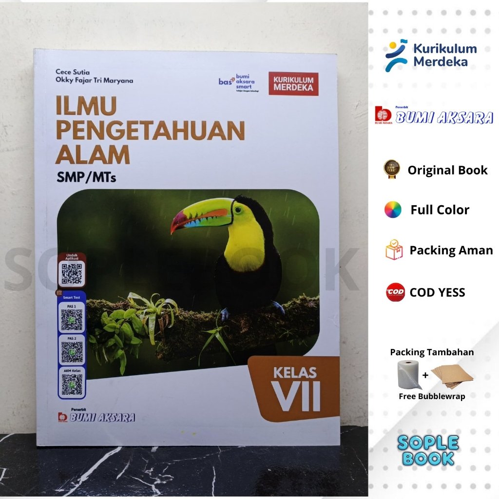 Ilmu Pengetahuan Alam (IPA) Untuk SMP/MTs Kelas 7 Bumi Aksara Kurikulum Merdeka