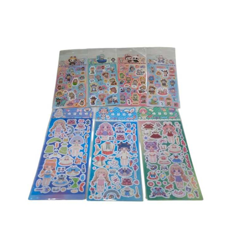 

Aneka Jenis Sticker Wardrobe Change & Sticker Labubu Anak Lucu