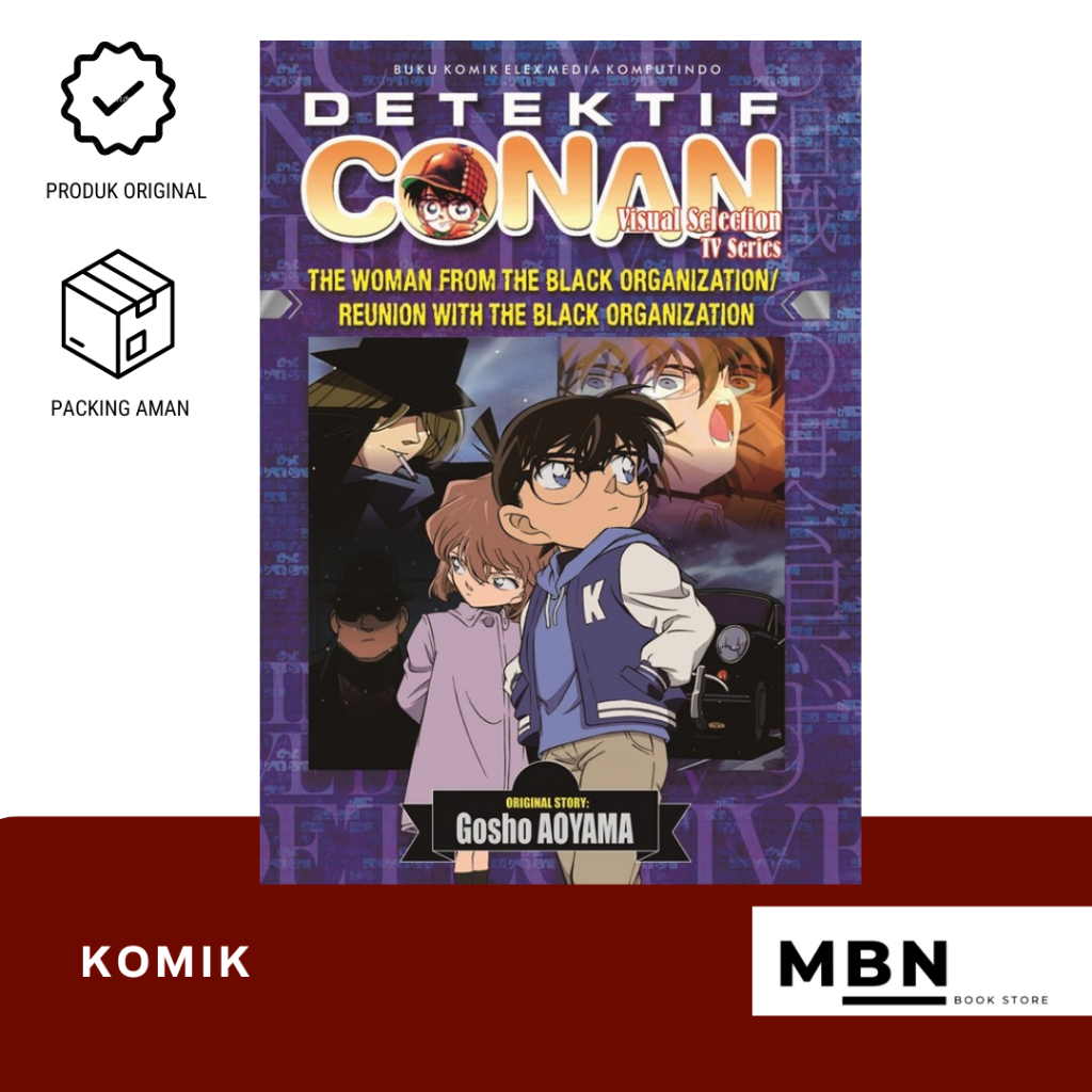 KOMIK DETECTIVE CONAN THE WOMAN FROM THE BLACK ORGANIZATION