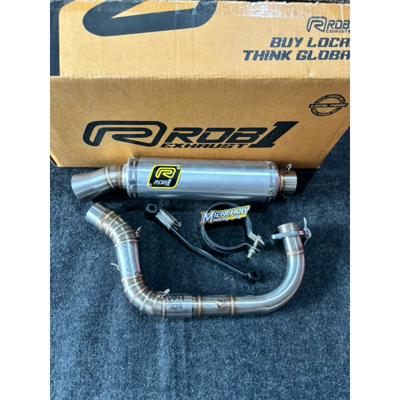 KNALPOT ROB1 MIO 200 CC DB17 KNALPOT MIO 200CC SELEMBAR BEBASAN ROB 1 RACING