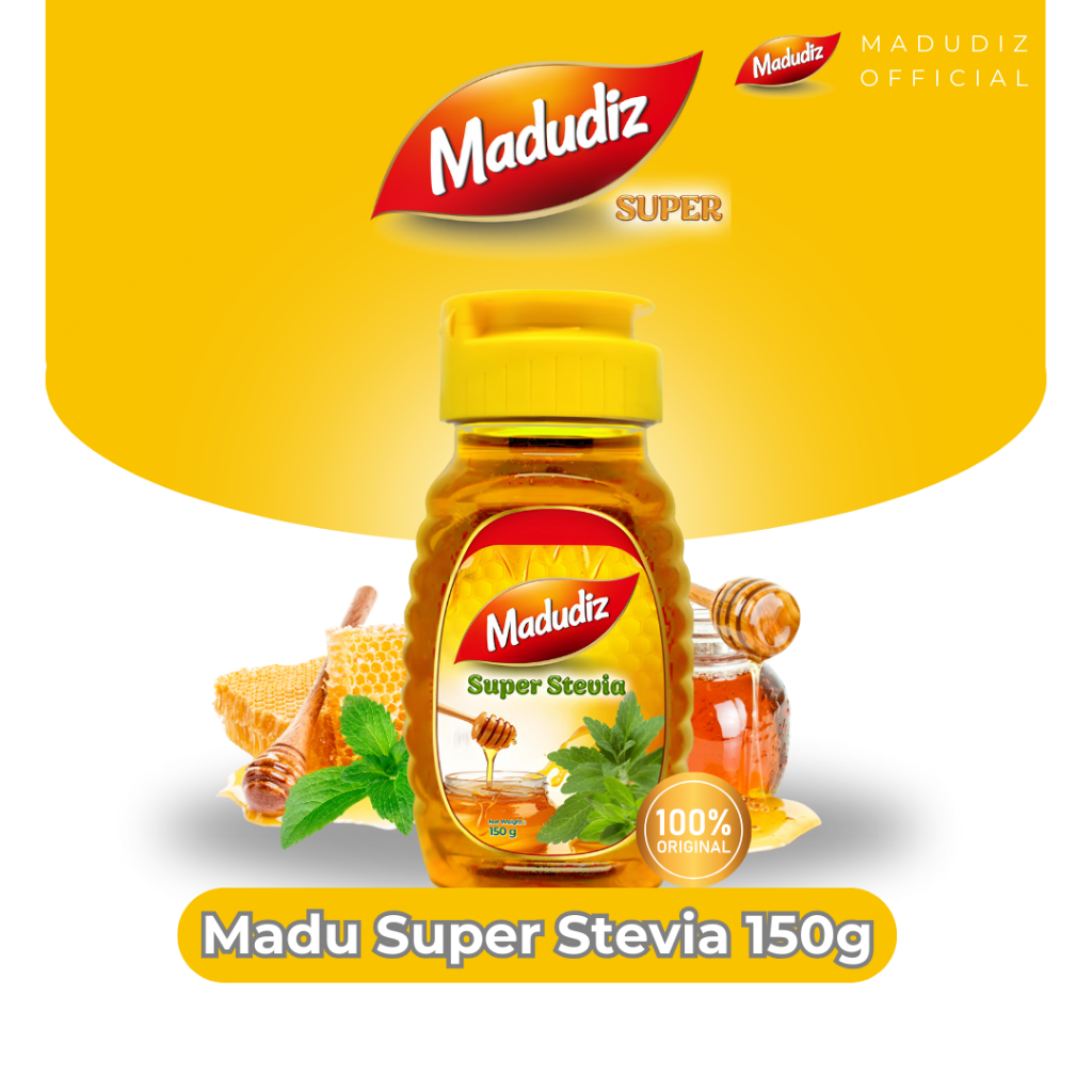 

Madudiz Madu Super Stevia150gr [ Madu Premium dengan Ekstrak Daun Stevia ] - Membantu Menjaga Daya Tahan Tubuh