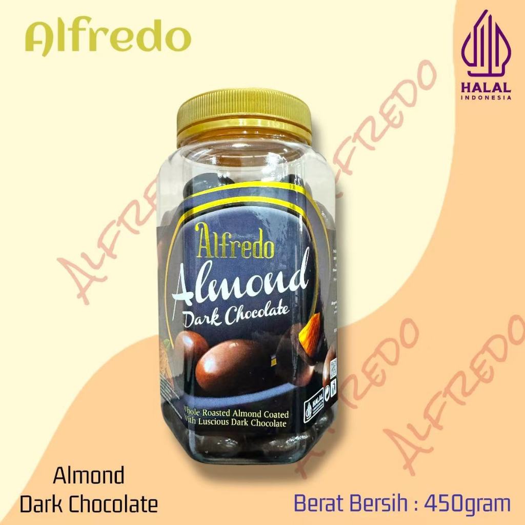 

Cokelat ALFREDO Toples Almond Raisin Hazelnut 450gram HALAL