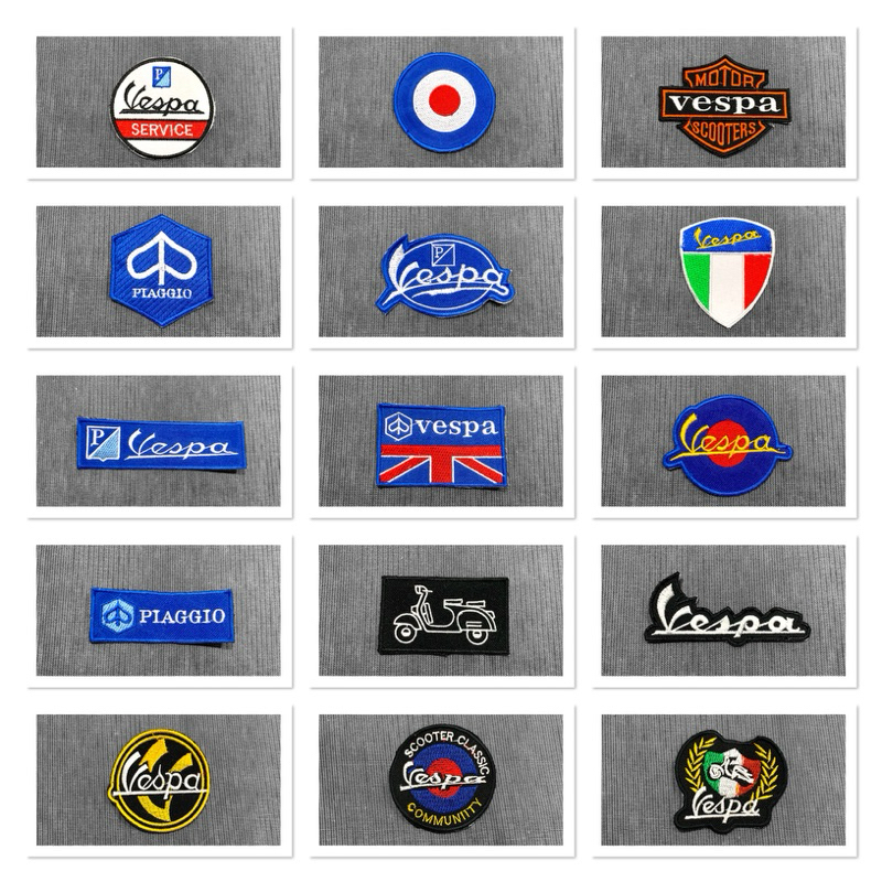Emblem Patch Bordir Vespa