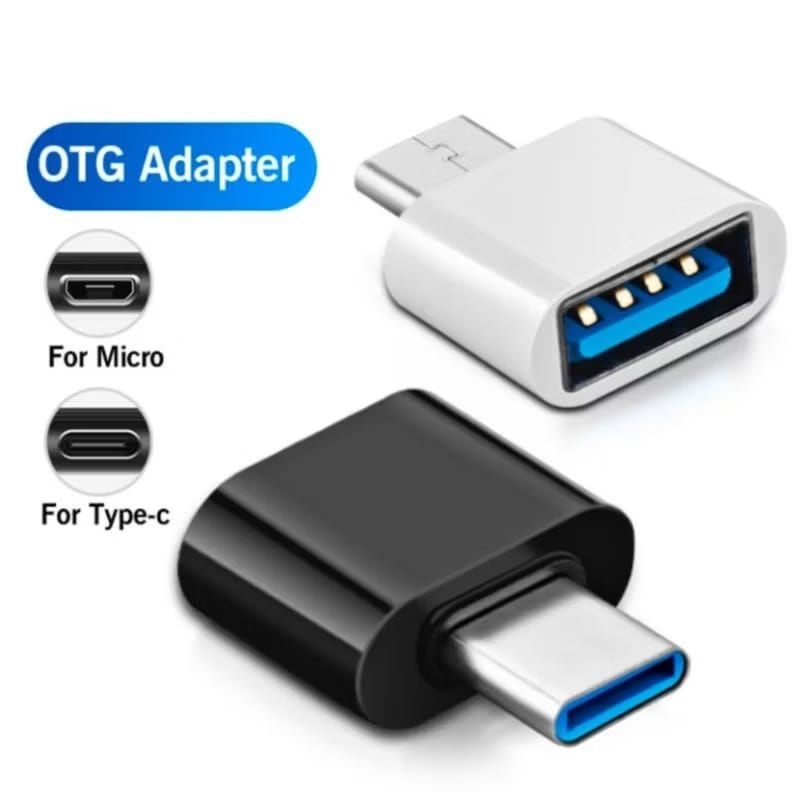 V8 - Adapter OTG Type C / Micro USB Mini Non Kabel / OTG Type C / Micro USB