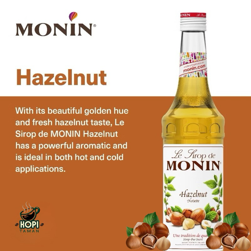 

Le Sirop De Monin HAZELNUT 100ml (Repack)