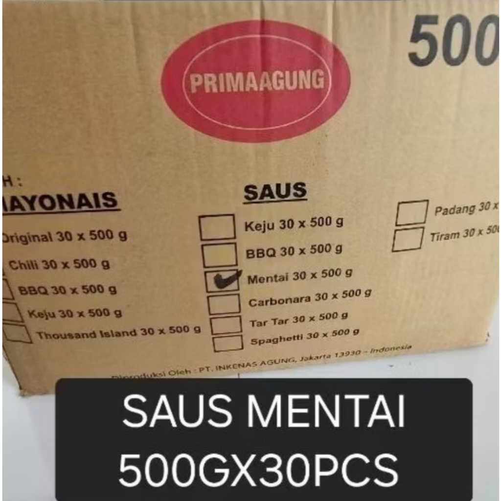 

Prima Agung Saus Mentai 500gr x 30pcs
