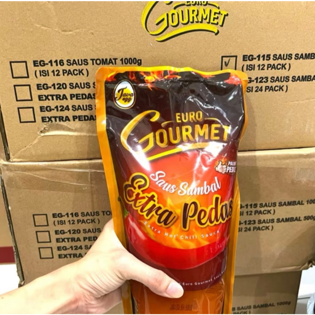 

Euro Gourmey Saus Sambal Extra Pedas 1kg x 12pcs