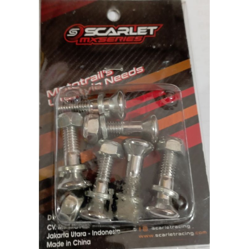 Baut Gear belakang motor KLX 150 Original Scarlet