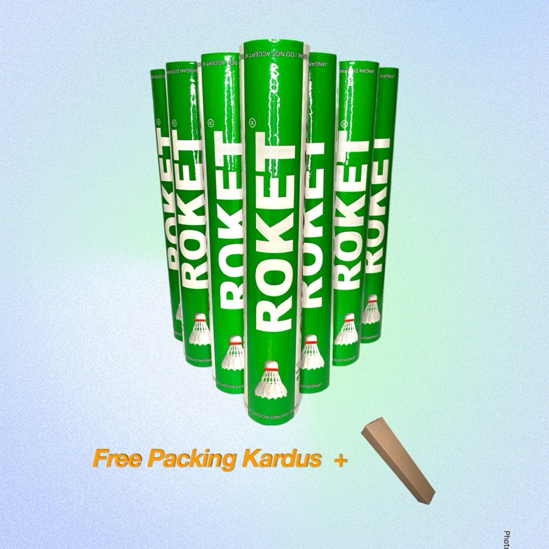 Shuttlecock Kok Badminton - Roket - Hijau