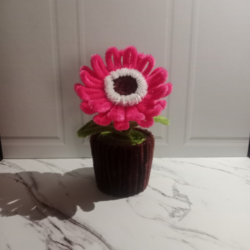 bunga kawat daisy/hiasan meja/hiasan lemari
