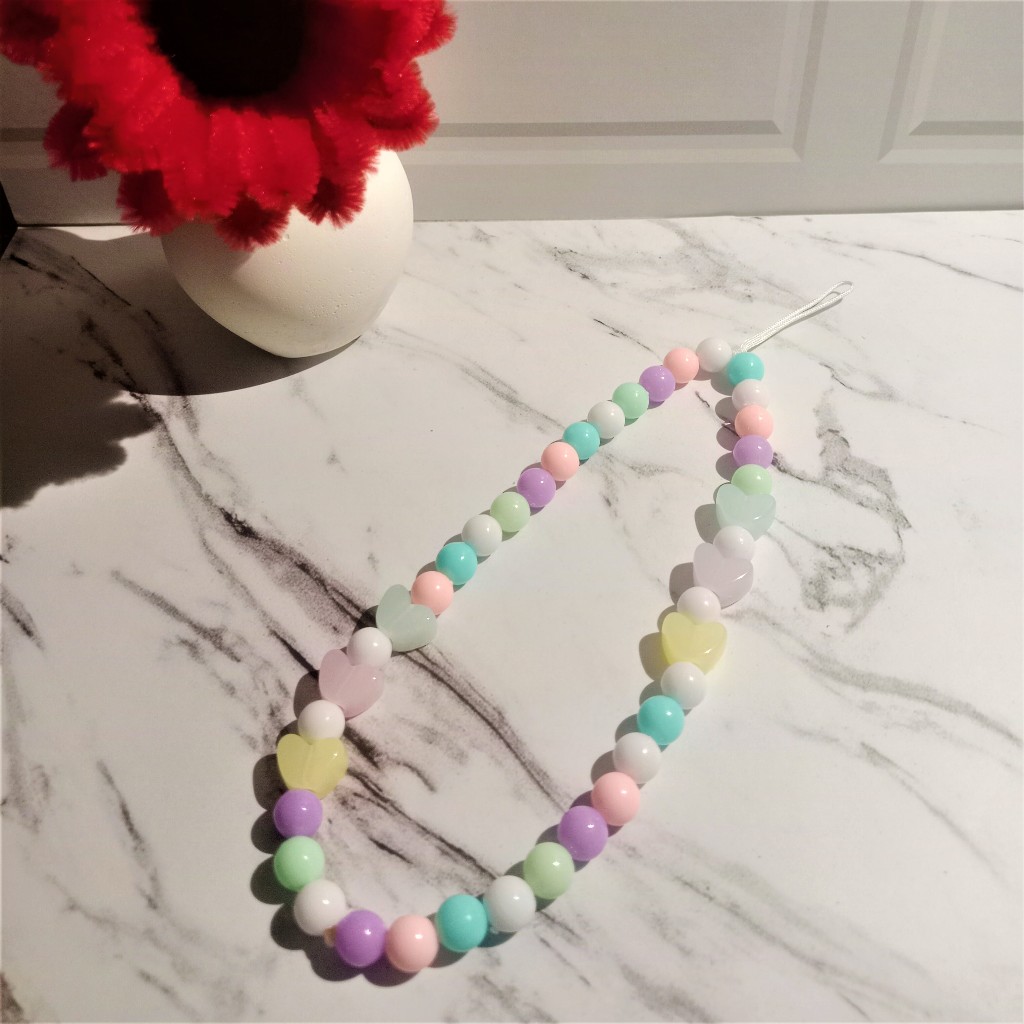 strap hp manik jelly/gantungan tas/ganci manik jelly