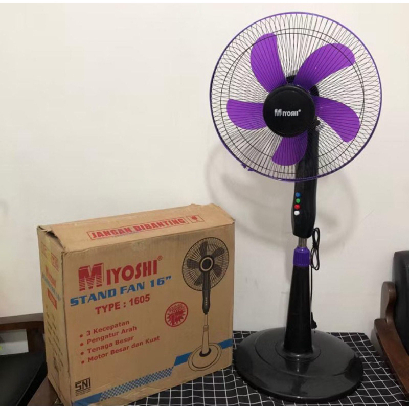 Kipas Angin berdiri Miyoshi 1605 / Stand fan Miyoshi 16"