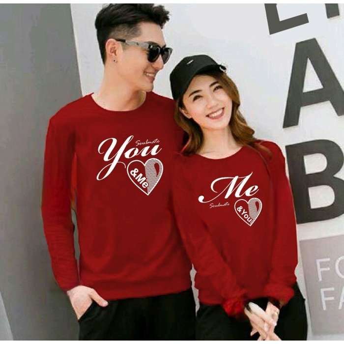 SALE  KAOS COUPLE COUPLE LOVE YOU KAOS SOULMATE ( DAPAT 2 KAOS)