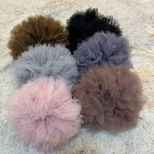 Soft Tulle Scrunchie Jumbo / Cepol Rambut Tile Jumbo Bahan Soft Tulle Ringan dan Halus / Ikat Rambut