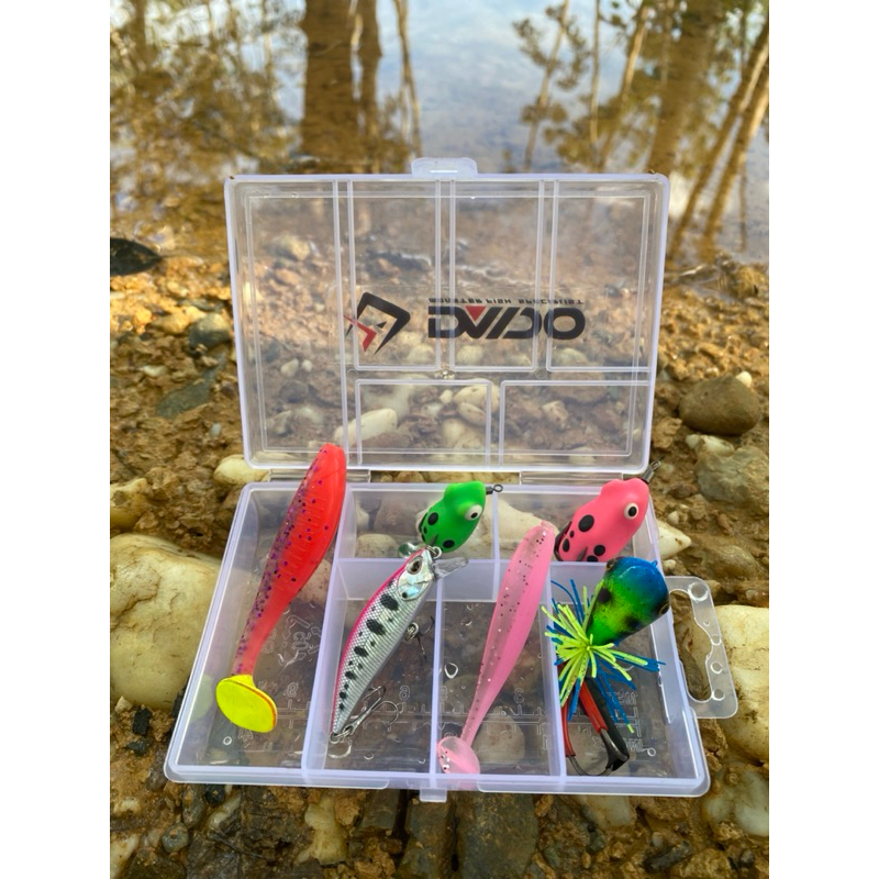 SATU SET BOX UMPAN CASTING IKAN  TOMAN DAN GABUS