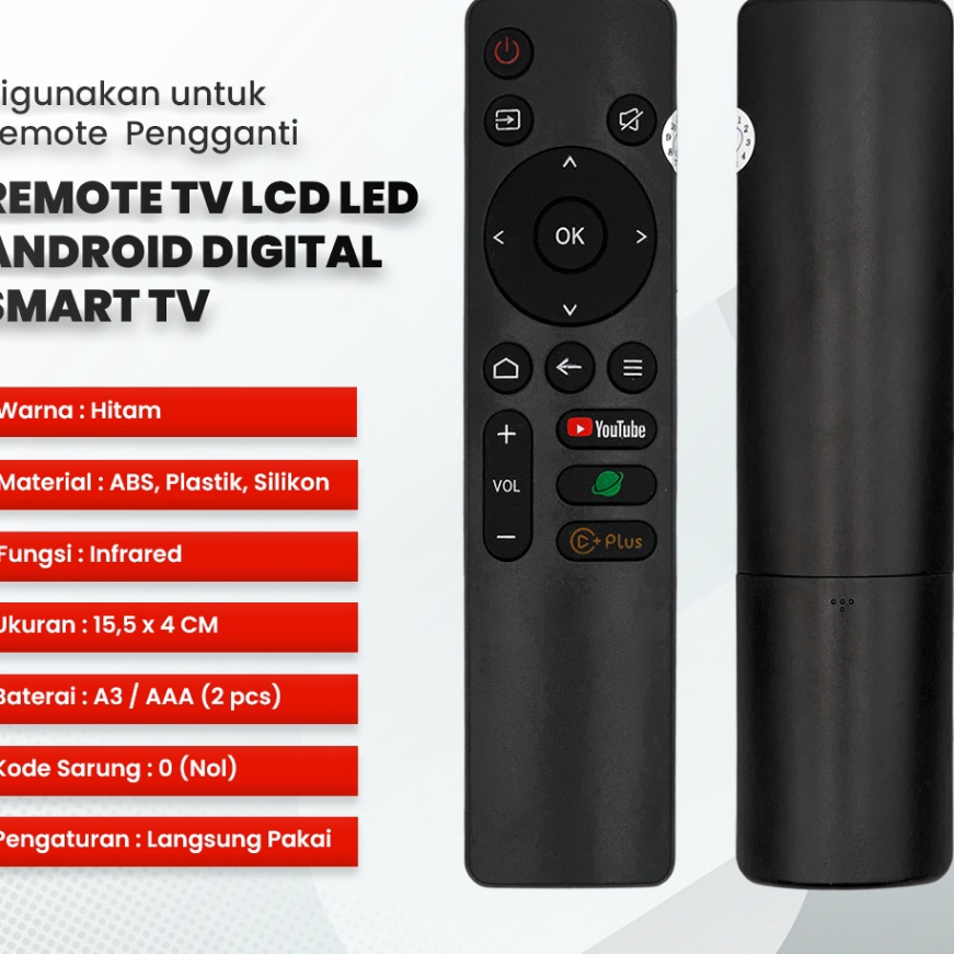 Hemat Remote TV Coocaa Android Smart TV 32S3U 4S3U  Remot Coocaa LCD LED Smart