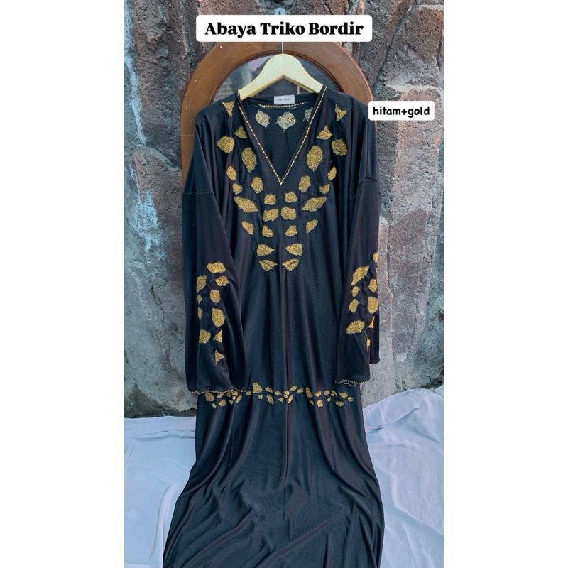 Mukena Abaya Triko Bordir | Mukena Bordir | Abaya Dewasa