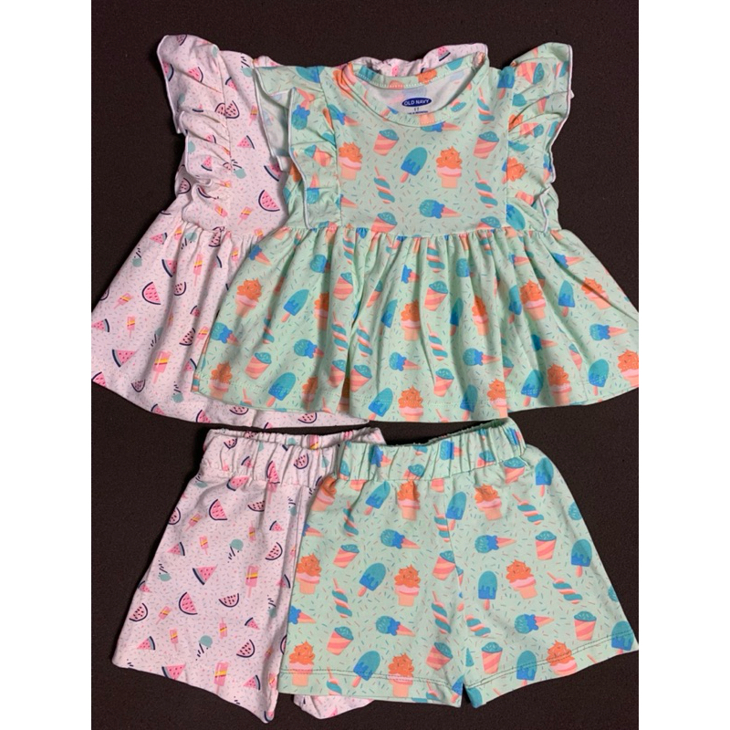 Setelan Babydoll Tunik Old Navy 1-5 Tahun