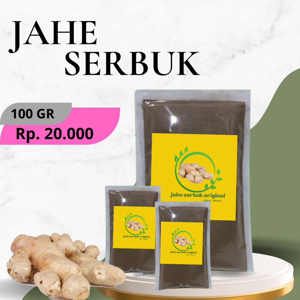 

100% ORIGINAL PREMIUM JAHE INDIA BUBUK MURNI ( BISA COD )