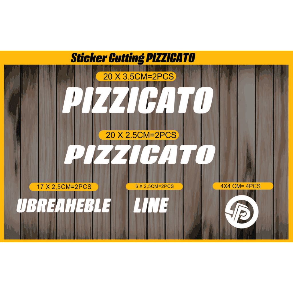 

Sticker sepeda PIZZCATO Cutting sticker Fixie