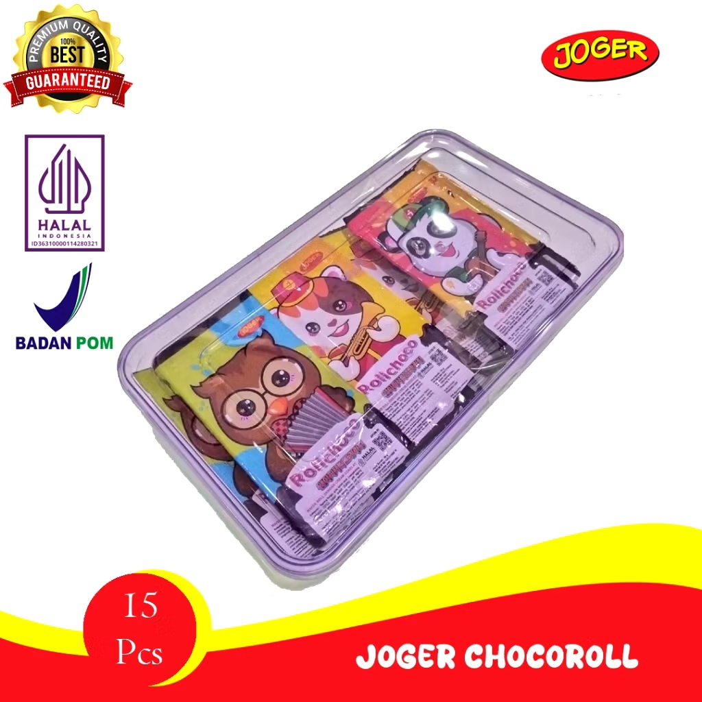 

[HALAL] JOGER CHOCO ROLL COKELAT COLEK 300 GR [1 TOPLES, ISI 15 PCS]