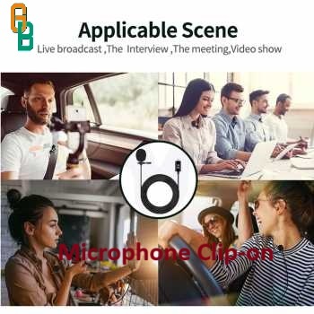 Microphone Clip-on Lightning Plug Lavalier iPhone - JH-041