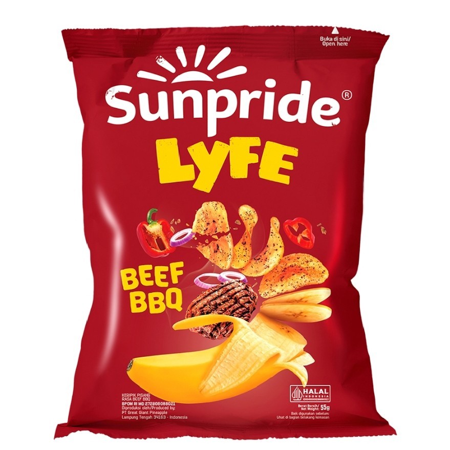 

Sunpride Lyfe Cavendish Keripik Pisang Beef BBQ 55 g