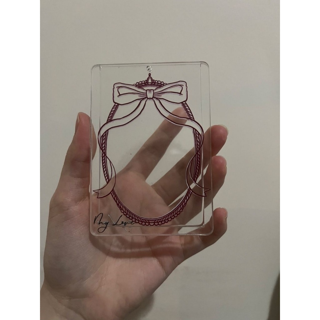 Custom Acrylic Frame Photocard Holder PC Holder CLEAR / Acrylic Frame