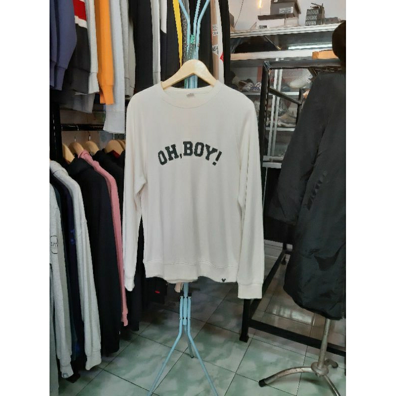 Crewneck second OH,BOY! Disni X G10rd4n0 second KREM