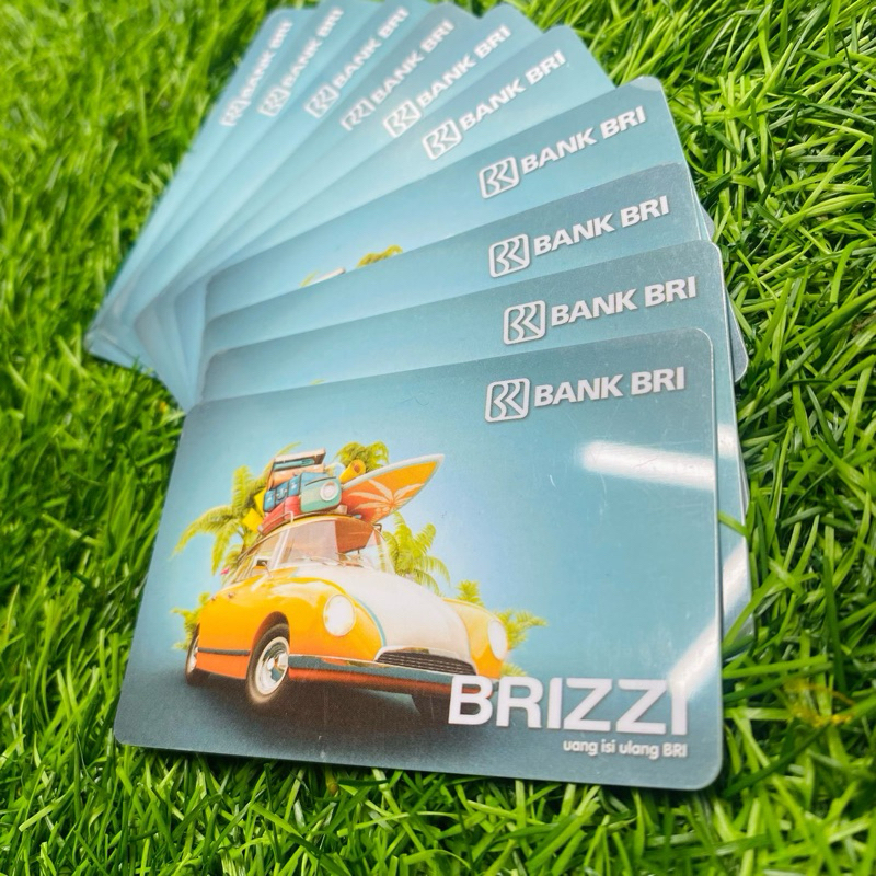 Kartu Brizzi original saldo 0 / Kartu toll  Brizzi original saldo 0 warna random (sesuai stok yg ter