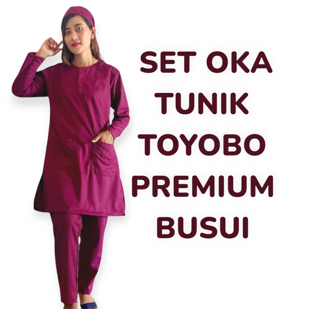 Baju Ok Lengan Panjang Tunik Busui Scrub Medis Perawat Jaga