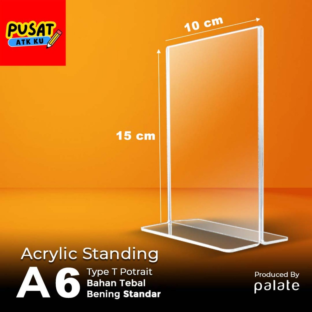 

Display Akrilik A6 Tebal / Tempat brosur Akrilik ukuran A6 / Tent Akrilik / Display Nomor meja / Tempat Nomor