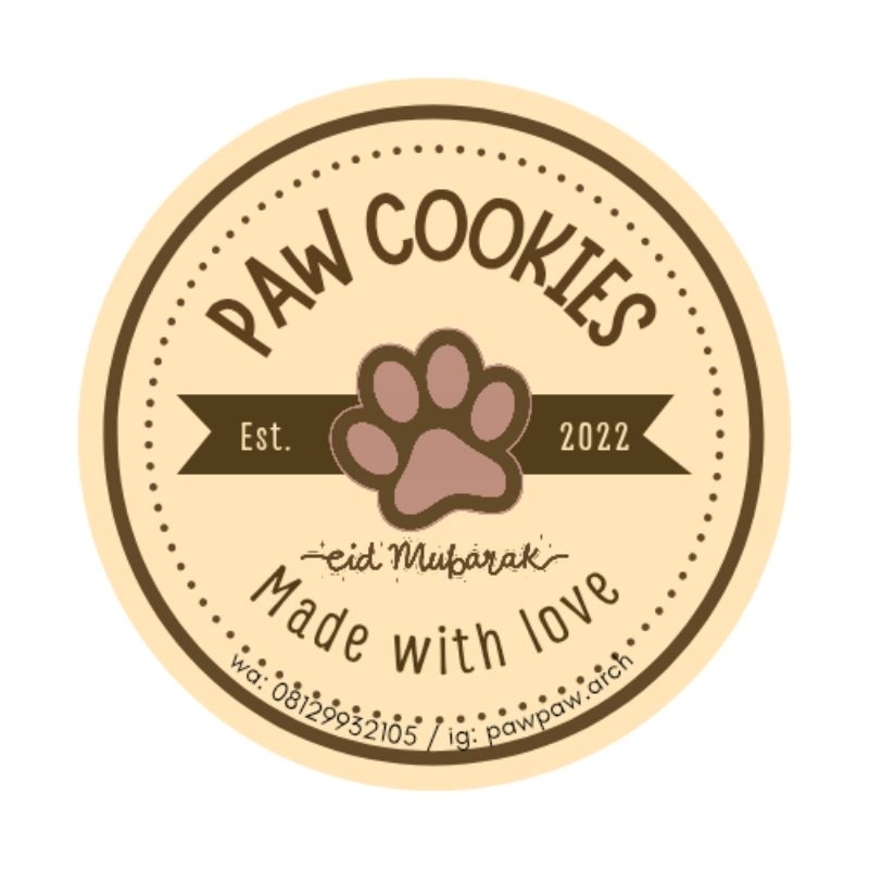 

paw cookies