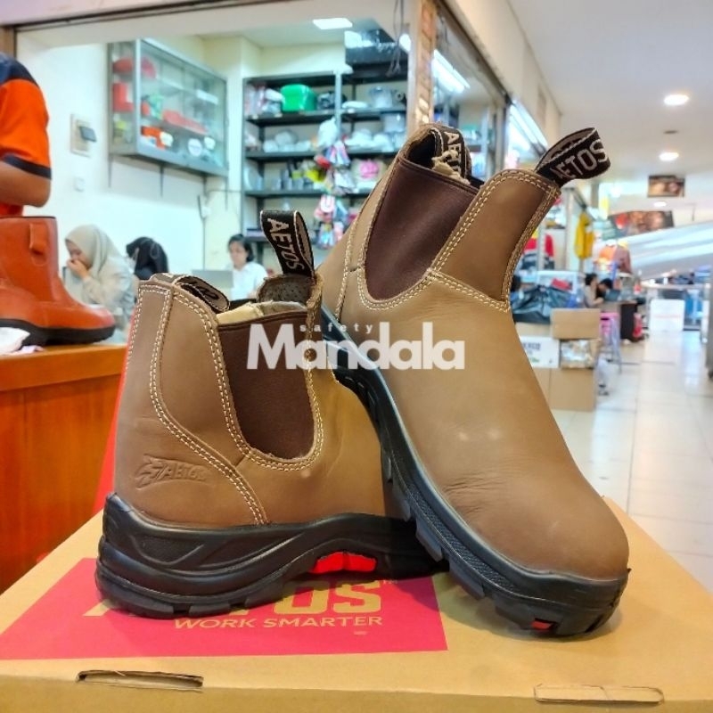 Safety Aetos Copper Mocca Original 100% / Sepatu Kerja Safety Original Aetos Berkualitas