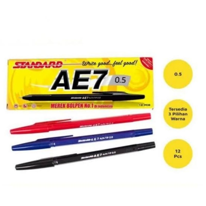 

RB (12 Lusin) Pen Standard Ae7 0.5 Pergross