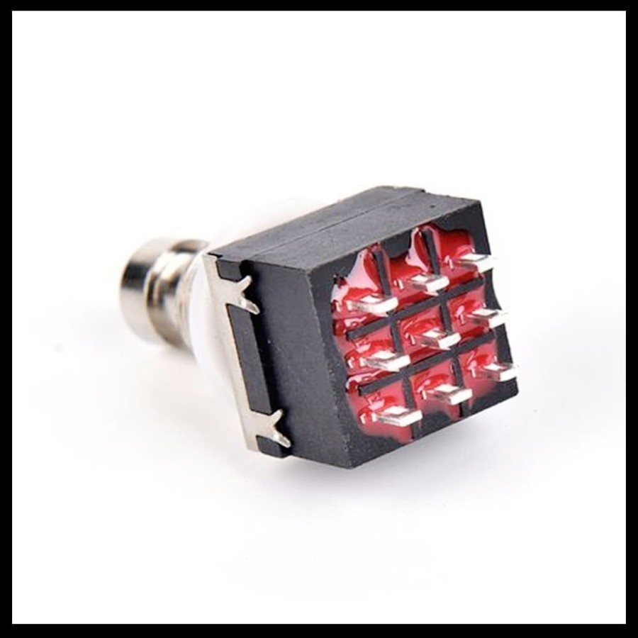 Switch Pedal Effects Foot Push 3PDT 9Pin Black