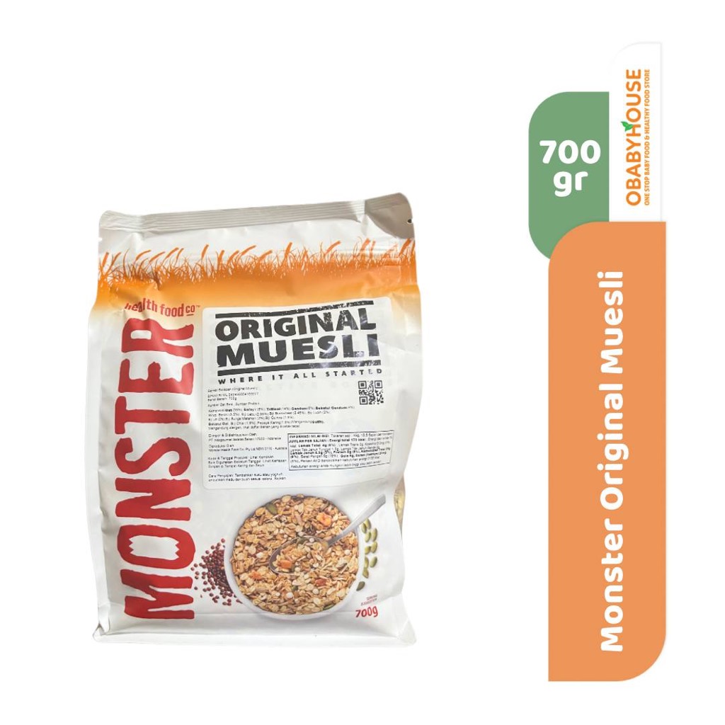 

Monster Original Muesli 700 gram (ED 25 Juni 2025)