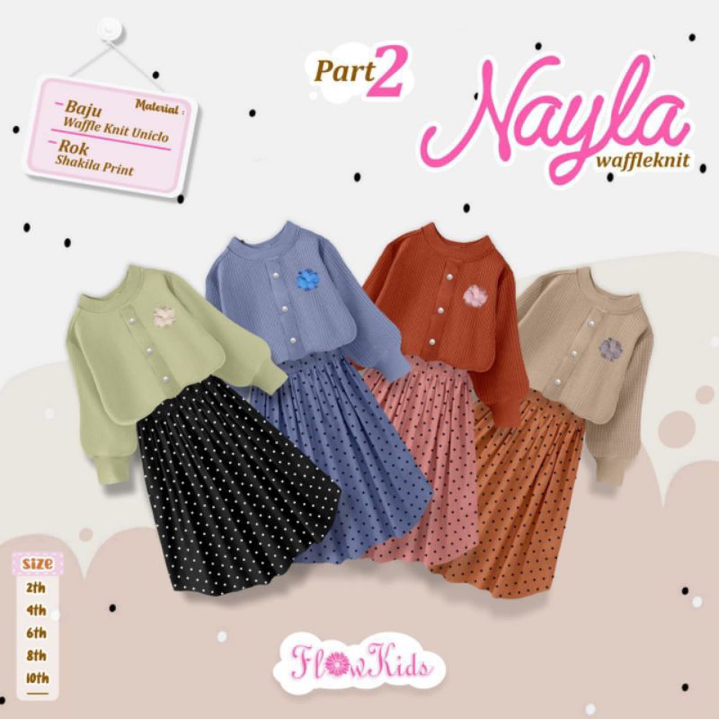 NAYLA WAFFLEKNIT SET ROK BY FLOWKIDS