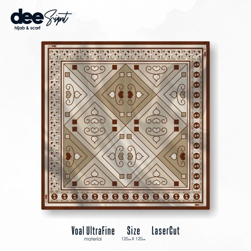 Hijab printing voal ultrafine lasercut