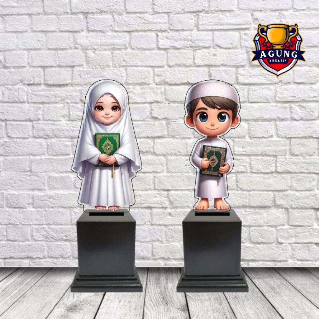 Piala Mengaji Piala Tahfidz  Piala Hafiz Quran Piala Islami  Piala Anak Akrilik Custom Sehari Jadi